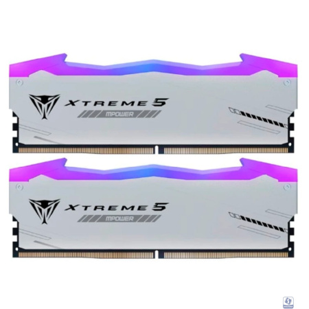 Patriot  DDR5 DIMM 2x16GB 6400MHz PVXR532G64C32KM Viper Xtreme 5 RGB RTL Gaming PC5-51200 CL32 288-pin 1.4В с радиатором Ret
