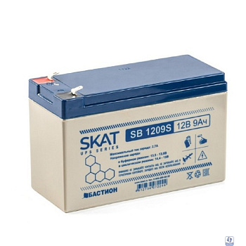 АКБ БАСТИОН SKAT SB 1209S AGM 12V  9Ач I зар.2,6 А, клеммы F2, гарантия 18 мес (8970)