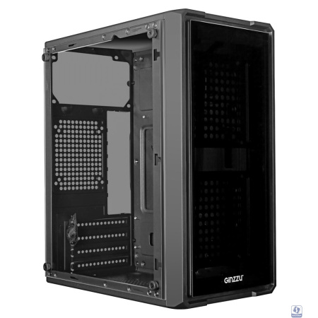 Ginzzu B175  2*USB 2.0,AU передняя и боковая панель стекло