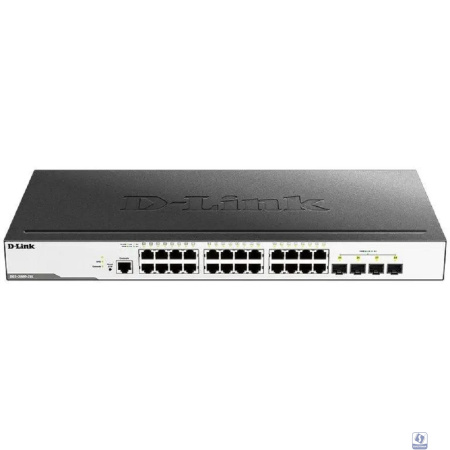 D-Link DGS-3000-28L/B1A Управляемый L2 коммутатор с 24 портами 10/100/1000Base-T и 4 портами 1000Base-X SFP