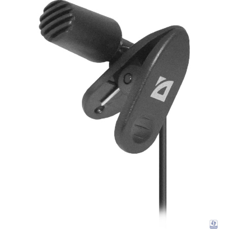 Defender MIC-109 черный, на прищепке, 1,8 м [64109]