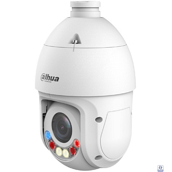 DAHUA DH-SD4E425GB-HNR-A-PV1 Уличная купольная PTZ IP-видеокамера TiOC с активным сдерживанием и ИИ 4Мп, 1/2.8” CMOS, моторизованный объектив 5~125мм (25x), видеоаналитика, ИК 100м, LED 100м, IP66