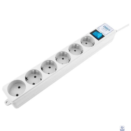 PowerCube PRO Фильтр-удлинитель (SPL(5+1)-16B-P-3М) 3.0 м, 6 розеток, 16А/3,5кВт, LC контур - подавление В/Ч помех