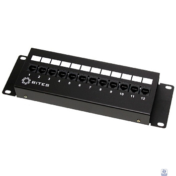 5bites Патч-панель PPU55-08W UTP / 5E / 12P / FRONT DUAL IDC / 2U / L=287MM / WALL