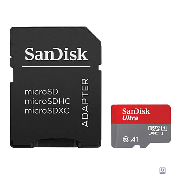 Micro SecureDigital 64GB SanDisk SDSQUAB-064G-GN6MA + adapter
