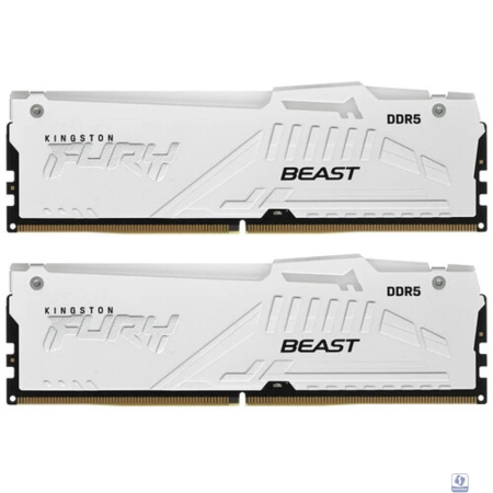 Kingston DDR5 DIMM 32GB 6000MT/s CL36 (Kit of 2) FURY Beast White RGB EXPO