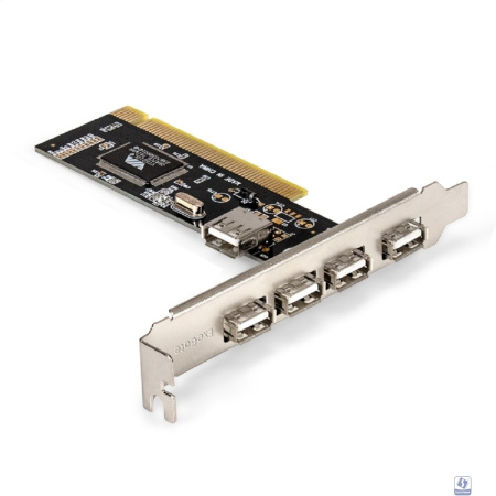 Exegate EX281227RUS Контроллер EXE-352 PCI v2.2, 4*USB2.0 ext. + 1*USB2.0 int., VIA Labs Chipset VT6212L