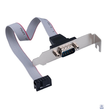 Cablexpert Планка на заднюю панель низкопрофильная, 1 порт COM/RS-232/DB9-M (CCDB9RECEPTACLE-LP)