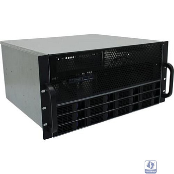Procase ES512XS-SATA3-B-0 Корпус 5U Rack server case (12 SATA3/SAS 12Gb hotswap HDD), черный, без блока питания, глубина 400мм, MB 12"x13"
