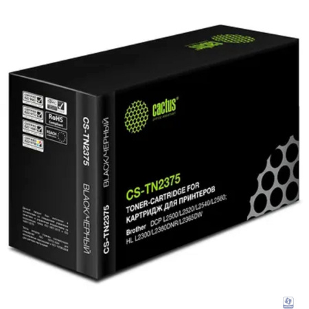 Повреждение упаковки CACTUS  TN-2375 Тонер-картридж [CS-TN2375] черный для Brother DCP L2500/L2520/L2540/L2560 (2600стр.)