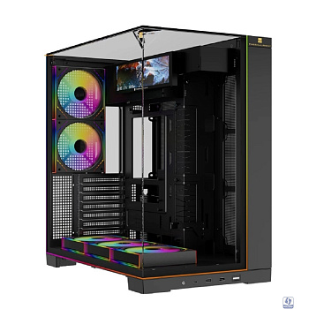 Thermalright Корпус TR-A70 Vision FAN5-M / Black / TG / 5x120mm ARGB PWM Fans / ARGB Strip / 9.16'' LCD screen / USB TYPE-C / ATX  / TRA70VF5MB