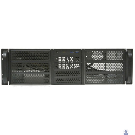 Procase RE306-D6H4-A-45 Корпус 3U server case,6x5.25+4HDD,черный,без блока питания(PS/2,mini-redundant,2U-redundant),глубина 450мм,MB ATX 12"x9.6",4slot