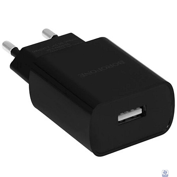 BOROFONE BA20A/ Сетевое ЗУ + Кабель Type-C 1m/ 1 USB/ Выход: 10.5W/ Black