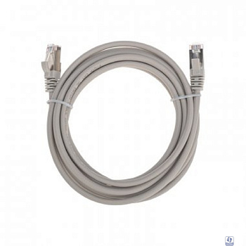 Rexant (02-0110-3) Патч-корд F/UTP, CAT 5e, RJ45-RJ45, 26AWG, LSZH, серый, 3м