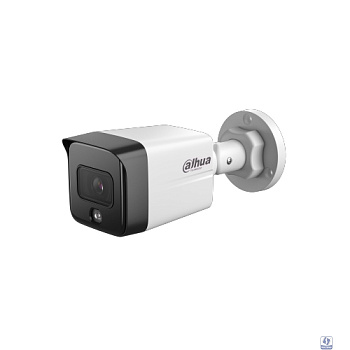 DAHUA DH-IPC-HFW1230TC1P-A-0280B-S6 Уличная цилиндрическая IP-видеокамера 2Мп; 1/2.8” CMOS; объектив 2.8мм; детектор человека; ИК 30м; IP67; микрофон; металл/пластик