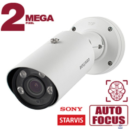 BEWARD SV2018RBZ2 Уличная IP-Камера 2 Мп, 1/2.8'' КМОП Sony Starvis, 3 потока Н.265/Н.264 HP/MJPEG, до 60к/с, 1920x1080, моторизованный объектив 2.7-13.5 мм