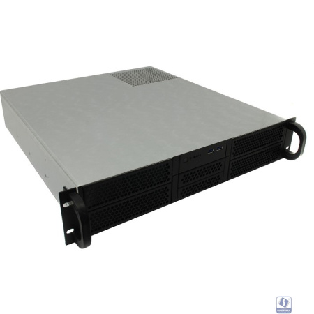 Procase RE204-D2H5-FA-55 Корпус 2U server case,2x5.25+5HDD,черный,без блока питания(2U,2U-redundant),глубина 550мм,ATX 12"x9.6", панель вентиляторов 4*80х25 PWM