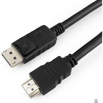 Кабель DisplayPort-HDMI Gembird/Cablexpert  1,8м, 20M/19M, черный, экран, пакет (CC-DP-HDMI-6)
