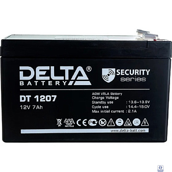 Delta DT 1207 (7 А\ч, 12В) свинцово- кислотный аккумулятор  