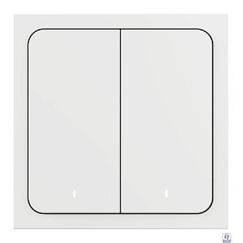 Яндекс Умный выключатель 2-хкл. универсальный белый [YNDX-00535]