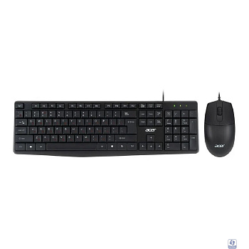Acer OMW141 [ZL.MCEEE.01M] Комплект (клавиатура + мышь) черный USB проводной