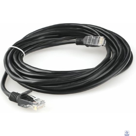 Гарнизон PC-UTP-5e-5-BK кат.5e, Патч-корд UTP 5м, литой, многожильный (чёрный)