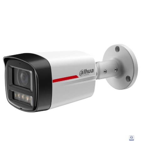 DAHUA DH-IPC-HFW2449TLP-S-LED-0360B-PRO Уличная цилиндрическая IP-видеокамера WizColor 4Мп, 1/1.8” CMOS, объектив 3.6мм, видеоаналитика, микрофон, LED 50м, IP67, металл