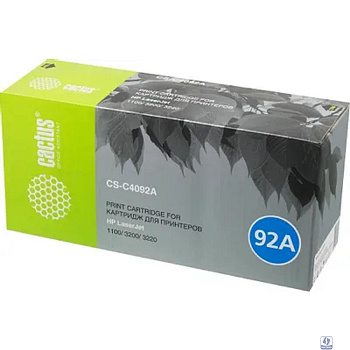 CACTUS C4092A Картридж (CS-C4092A) для принтеров HP LaserJet 1100/ 3200/ 3220. (2500 стр.)