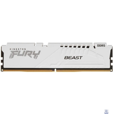 Kingston DDR5 DIMM 16Gb PC41600, 5200Mhz, Kingston FURY Beast White XMP CL40 (KF552C40BW-16)