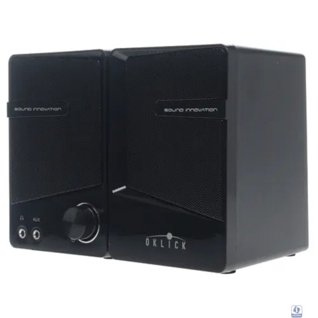 Oklick OK-126 2.0 черный 6Вт портативные