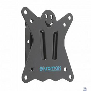 Kromax CASPER-100 black, Кр. стал. наст. для TV 10"-32", max 25 кг, 0 ст св., от ст. 21 мм, max VESA 100x100 мм.