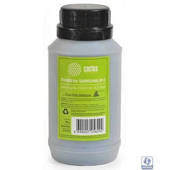 Тонер Cactus CS-TSG2-100 черный флакон 100гр. для принтера Samsung ML 2160/2165/ SCX 3400