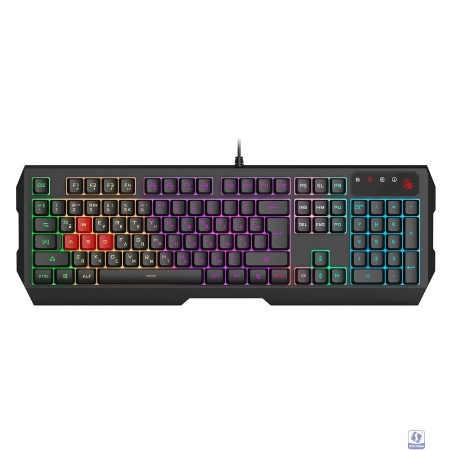 Клавиатура A4Tech Bloody B140N черный USB Multimedia for gamer LED (B140N)