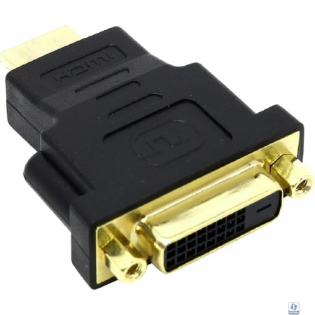 5bites DH1807G Переходник DVI (24+1) F / HDMI M, зол.разъемы