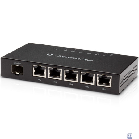 UBIQUITI ER-X-SFP Маршрутизатор 5x Ethernet, 1x SFP, раздача PoE