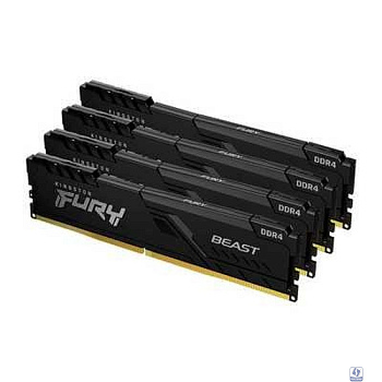 Kingston DDR4 DIMM 64GB 3200MHz CL16 (Kit 4x16Gb) FURY Beast Black KF432C16BB1K4/64