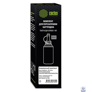Тонер Cactus CS-RK-CF283X черный флакон 120гр. (в компл.:чип) для принтера HP LJ Pro M225dn/M201/M202 Canon MF 210/211/212/216/217/220