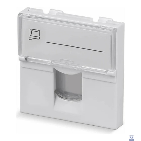 Cabeus FP-L-45-1M Вставка 45x45 (Mosaic) для 1 модуля формата Keystone Jack (арт.078604)