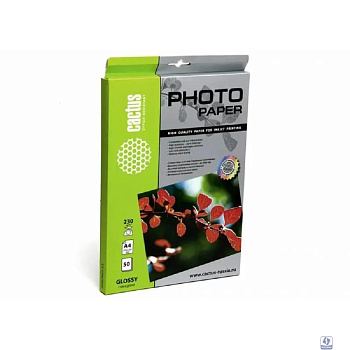 CACTUS GA423050 Фотобумага глянцевая, А4, 230 г/м2, 50 листов