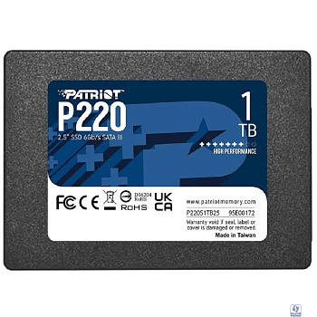SSD Patriot 1Tb P220S1TB25 P220 2.5" SATA3