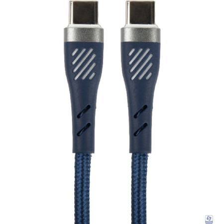 PERFEO Кабель USB C вилка - C вилка, 60W, синий, длина 1 м., POWER (C1103)