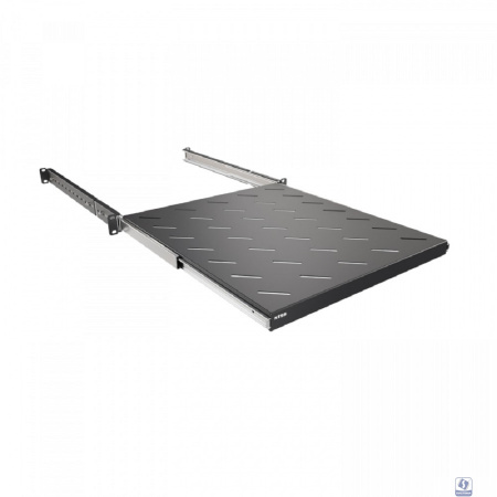 NTSS Полка выдвижная NTSS глубина 500мм, крепление 19 1U, для шкафов глубиной 800мм, черный RAL 9005 NTSS-MSKB-FS-800-BL