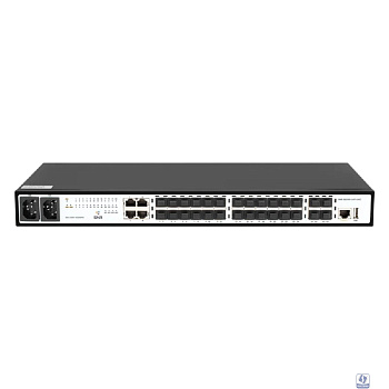 SNR SNR-S5210G-24FX-2AC Управляемый коммутатор уровня 2+, 20 портов 100/1000Base-X SFP, 4 порта Combo 10/100/1000Base-T|100/1000Base-X SFP, 4 порта 1/10G SFP+, два встроенных БП ~220V AC