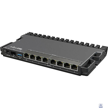 MikroTik RB5009UPr+S+IN Маршрутизатор CPU ARM64, 4 ядра 350-1400MHZ, 1GB RAM, 7*1Gbit RJ45, 1*2.5gbit RJ45, PoE out 1-7port