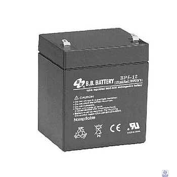 АКБ B.B. Battery BP 5-12 (12V 5Ah) ДхШхВ 90х70х106 мм, масса 1.8 кг, клеммы F2