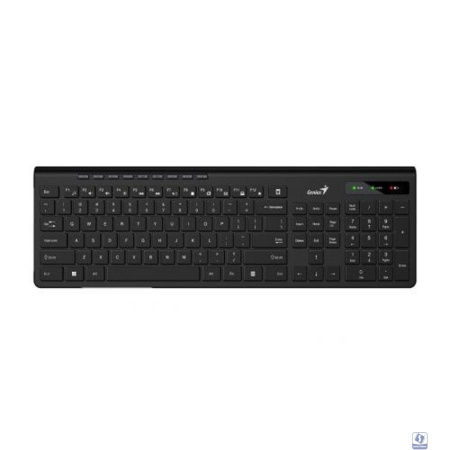 Клавиатура беспроводная мультимедийная Genius SlimStar 7230. 12 мультимедийных клавиш, тонкие клавиши, 2.4ГГц, поддержка приложения Genius Key support. 