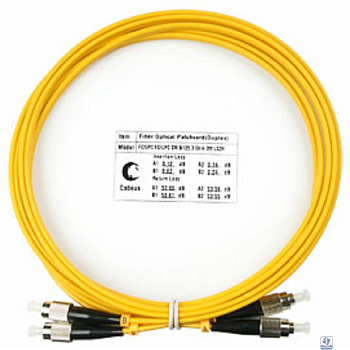 Cabeus FOP(d)-9-FC-FC-3m Шнур оптический duplex FC-FC 9/125 sm 3м LSZH