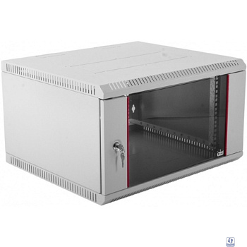 ЦМО Шкаф телекоммуникационный настенный разборный 6U (600х650) дверь стекло (ШРН-Э-6.650) (1 коробка)