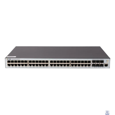 SNR SNR-S5310G-48TX-UPS Управляемый коммутатор уровня 2+, 48 портов 10/100/1000Base-T, 6 портов 1/10G SFP+, встроенный БП ~220V AC, разъем для АКБ 12V с возможностью заряда