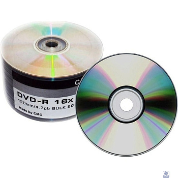 Диски СМС DVD-R 4,7 GB 16x Bulk/50  (141175)